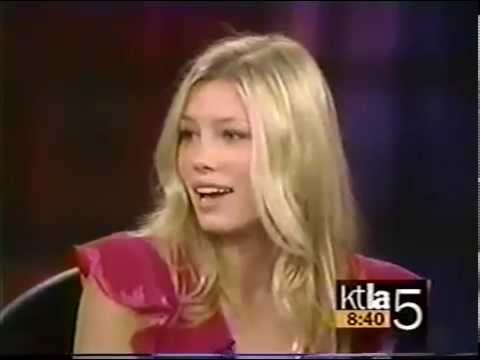 Jessica Biel promotes Summer Catch and 7th Heaven on KTLA - August 24, 2001