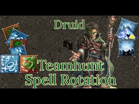 Tibia 2021 - Druid  Spell Rotation For Teamhunting.