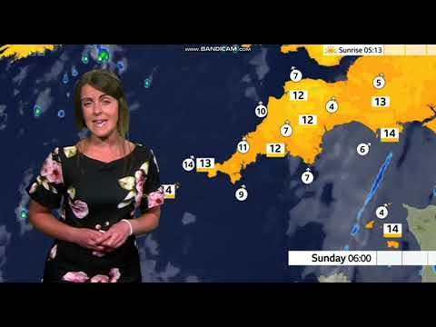 (HD) Alex Osbourne BBC ONE Spotlight weather July 8th 2023 - 60 fps