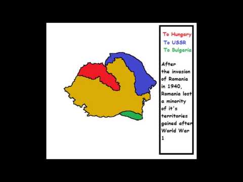 Romanian territorial evolution (1916-2018)