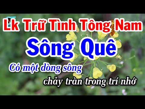 Karaoke Liên Khúc Nhạc Trữ Tình Tông Nam - Sông Quê - Tiễn Biệt