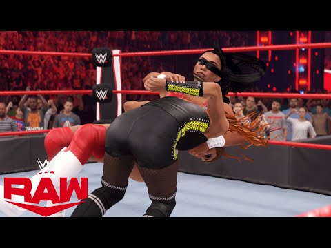 WWE 2K22 RAW INDI HARTWELL W/ CANDICE VS BECKY LYNCH W/ CHARLOTTE