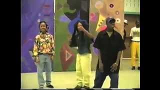 Big Boi of OutKast rehearsing and performing at Tri-Cities High School 1993