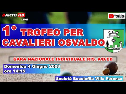 1° Trofeo per Cavalieri Osvaldo - Gara Nazionale individuale ris. Cat: A/B/CD - Villa Potenza