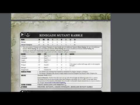 Warhammer 40k Renegades and Heretics (Traitor Guard) Ep.3 Troop Choices