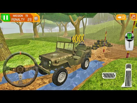 Willys Jeep Extreme Driving - 4x4 Offroad Stunt Track Mission - Android Gameplay