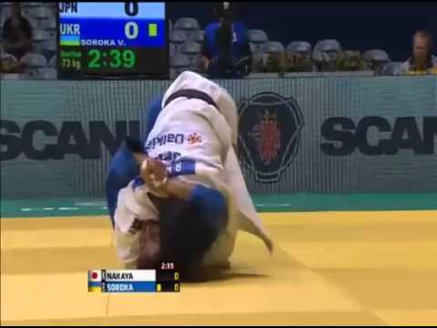 NAKAYA, Riki (JPN)-   SOROKA, Volodymyr (UKR)  -73 kg IJF World Championship Seniors 2013