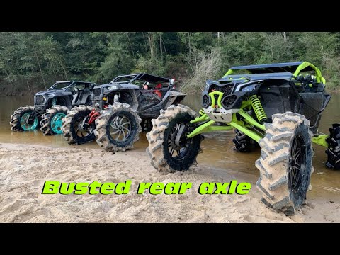 Can Am X3 Broken Axle + CA Tech Limit Straps install!