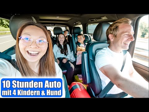 10 hours of driving with 4 kids & a dog 😳 Family vacation VLOG | Mamiseelen