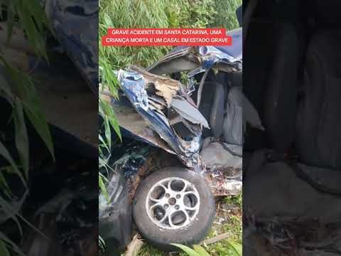 Uma criança morreu em um acidente no interior de Passos Maia, no Oeste de Santa Catarina, no fim da