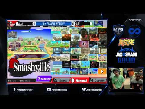 Jax Smash Weekly 3/17/16 - Vaan(C. Falcon) Vs. Jaq(Megaman) WQ