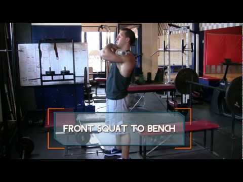 Front Squat to Bench - How to do Barbell Front Squats