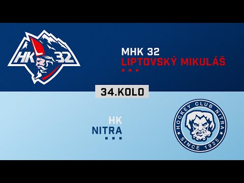 34.kolo MHK 32 Liptovský Mikuláš - HK Nitra HIGHLIGHTS
