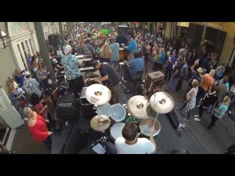 Drum Break with Steel Pan - Pardi Gras New Orleans 2017 Drum Cam