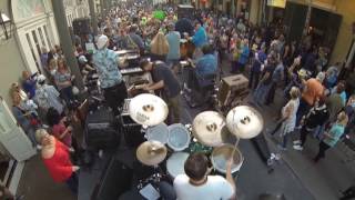 Drum Break with Steel Pan - Pardi Gras New Orleans 2017 Drum Cam