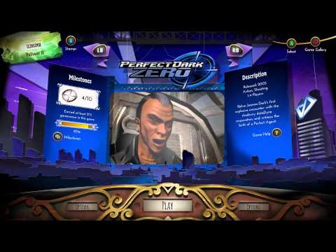 Perfect Dark Zero: Rare Replay Title Screen (Xbox One)