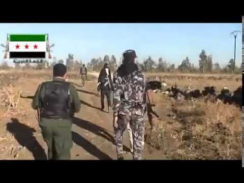 اشتباكات بين عناصر فرقة فلوجة حوران وقوات النظام في معركة السيطرة على تل الحارة