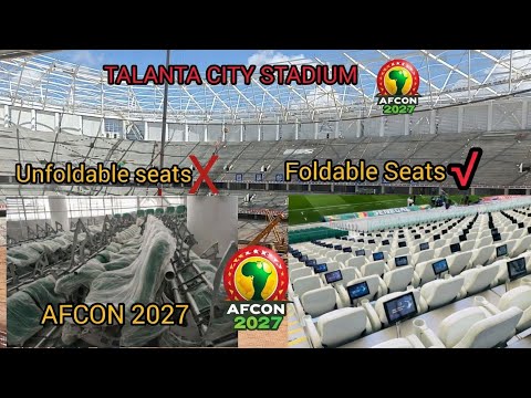 TALANTA CITY STADIUM | NO UNFOLDABLE PLASTIC SEATS + CARPET ON THE PLAYING SURFACE