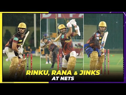 Rana, Rinku and Rahane join the training session | KKR | IPL 2022