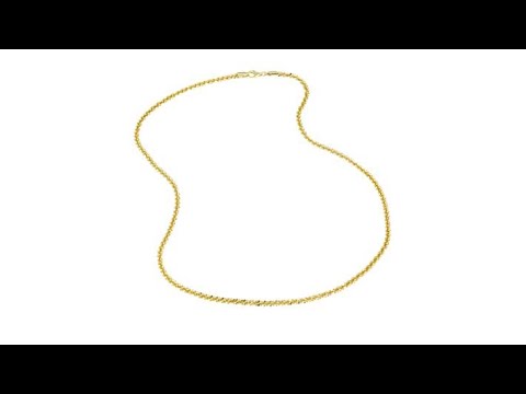Bellezza Bronze DiamondCut TwinkleChain 24" Necklace