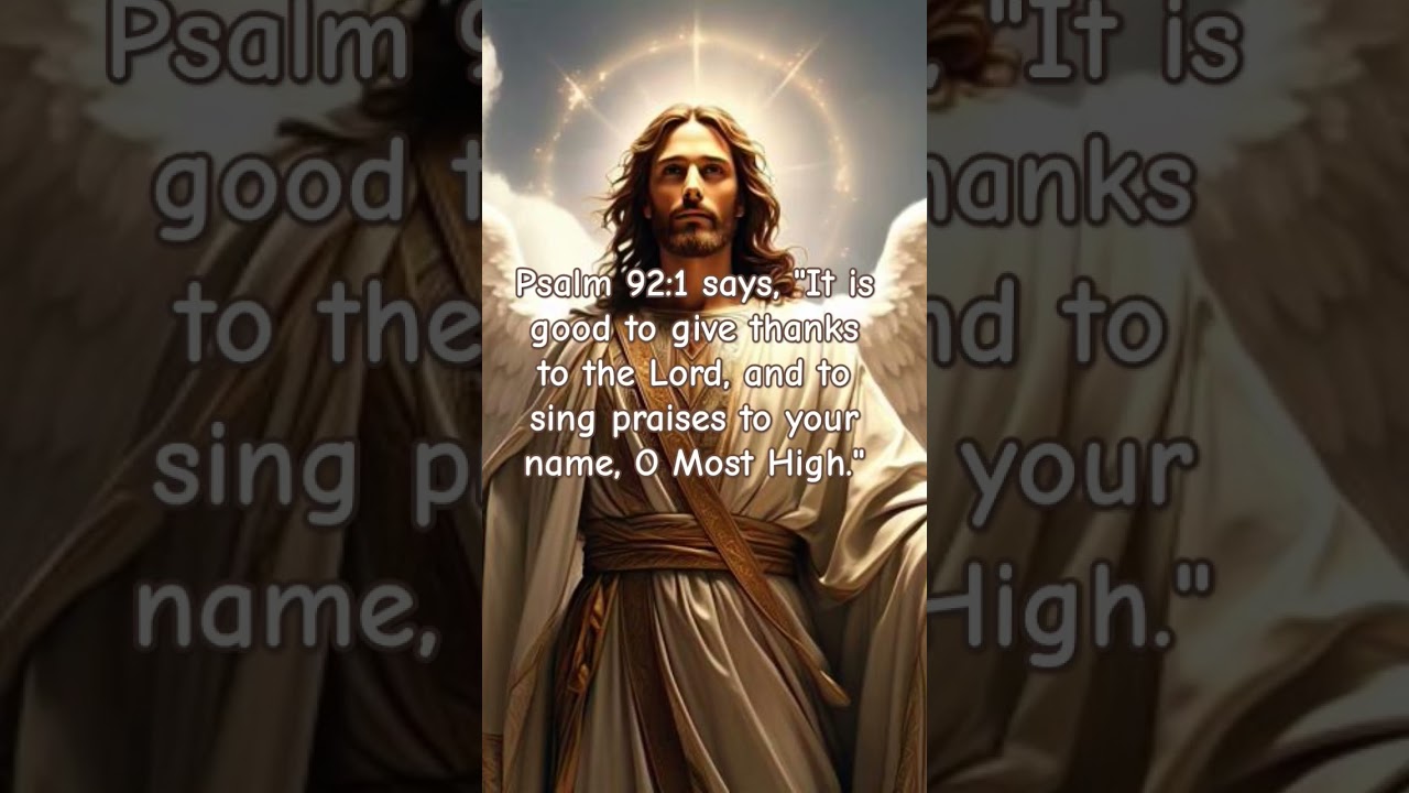 A Song of Praise | Psalm 92:1 | Giving Thanks to the Lord | Worshiping God with Gratitude | Praising