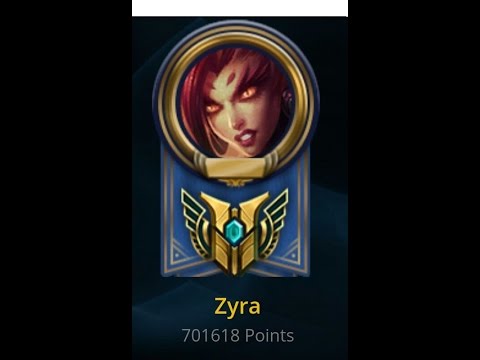 Silver II ZYRA 700,000 MASTERY POINTS- Spectate Highest Mastery Points on ZYRA EUW PT-PT