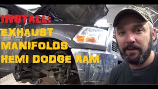 Installing Exhaust Manifolds - Hemi Dodge Ram