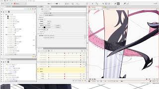 【※1週間限定全体公開・配信外無音録画】プロのLive2D制作過程！ #13 モデル:城真ゆかなさん イラストレーター:のう先生(足エフェクト・王冠上部)