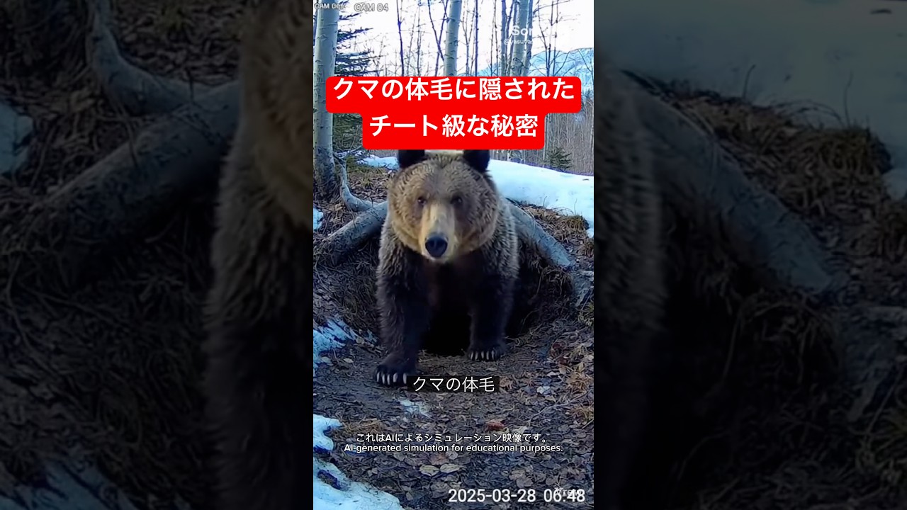 クマの体毛がヤバすぎる理由…防寒・防水なのに最後が衝撃🐻
