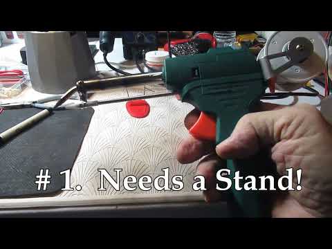One handed, Self Feeding, Saker Soldering Gun review and Demo.