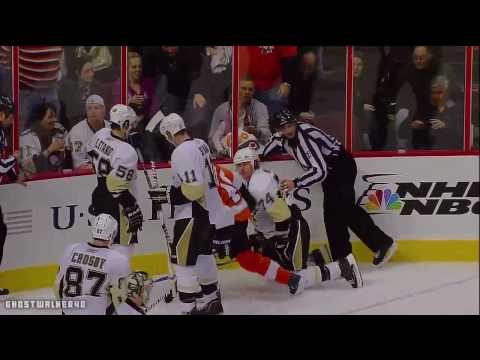 Highlights: Penguins vs Flyers (1-24-2010)