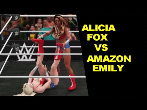 WWE 2K18 Alicia Fox vs Amazon Emily