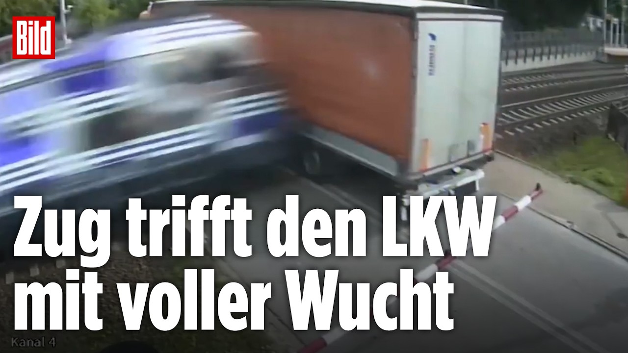 POLEN: Schock in Danzig – Intercity-Zug mit 300 Passagieren rast in LKW