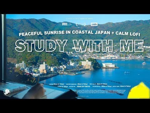 4-HOUR STUDY WITH ME 🛟 / calm lofi / Peaceful Sunrise in Coastal Japan / Pomodoro 25-5