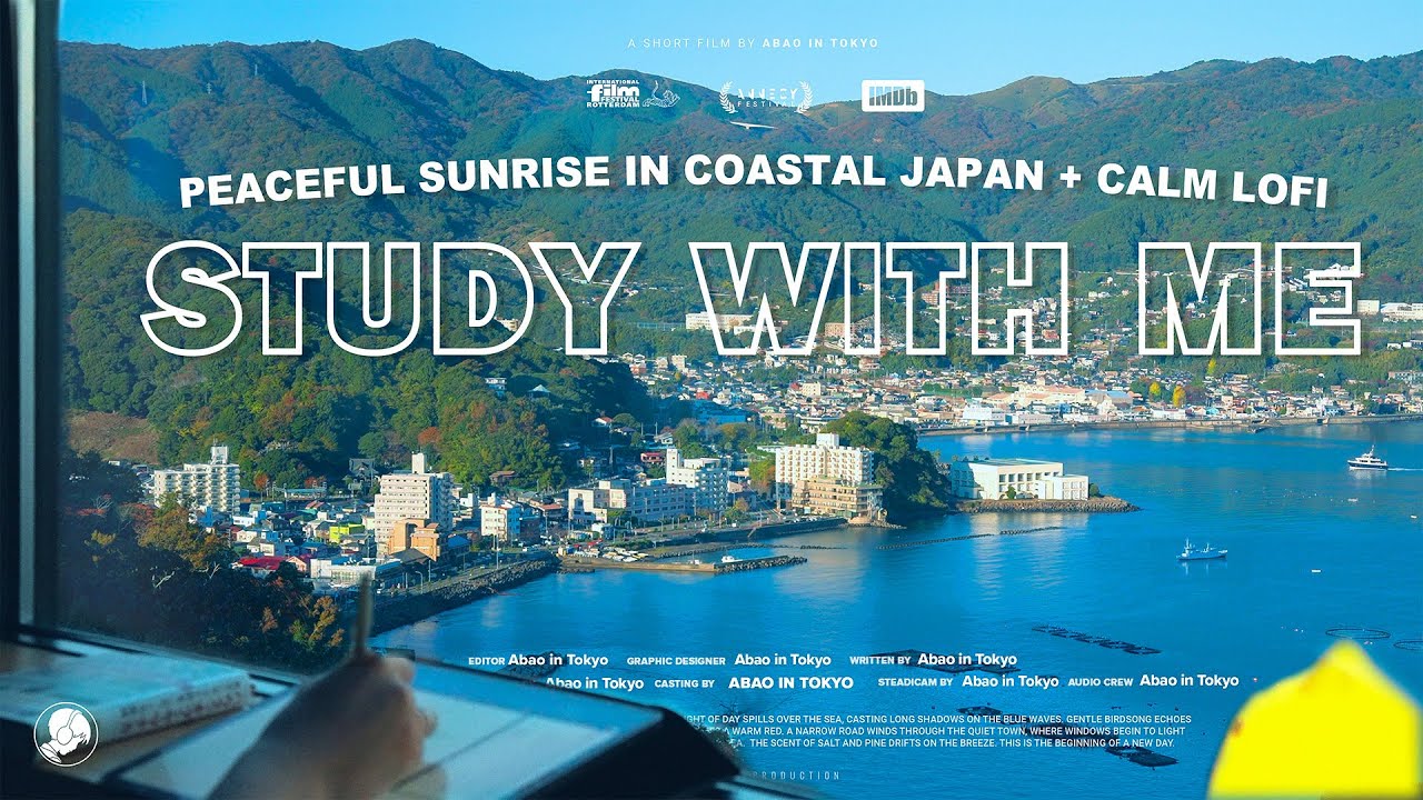4-HOUR STUDY WITH ME 🛟 / calm lofi / Peaceful Sunrise in Coastal Japan / Pomodoro 25-5
