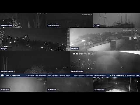 Live views from Ukraine 11/11/2022 A - Kramatorsk, Kharkiv, Kyiv, Zaporizhzhia and other cities