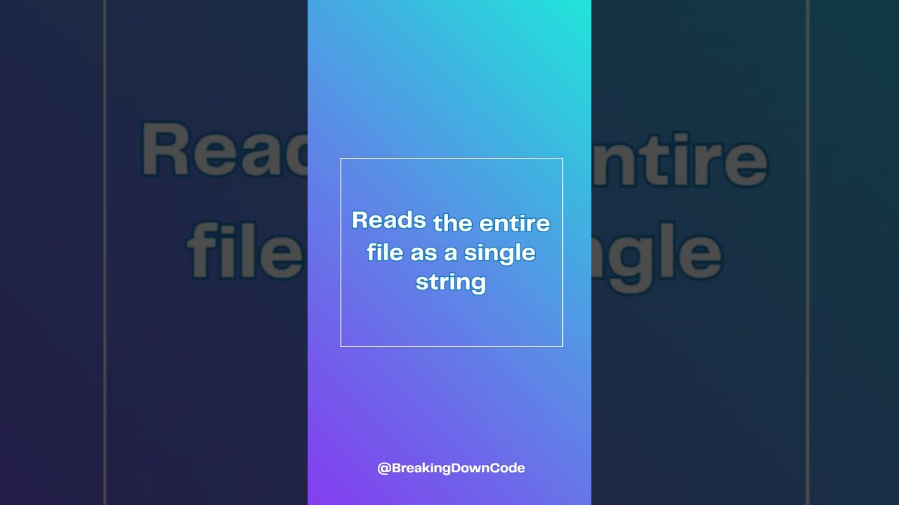 Java Trick: Read a File in One Line (Java 11+)