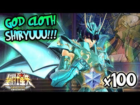 GOD CLOTH SHIRYU!! Saint Seiya Awakening: 100 Advanced Gem Theme Summon (INDONESIA)