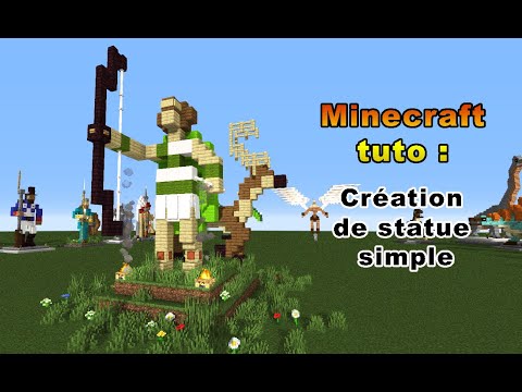 AngeMaudit - Minecraft Tutorial - simple statue of the goddess Artemis