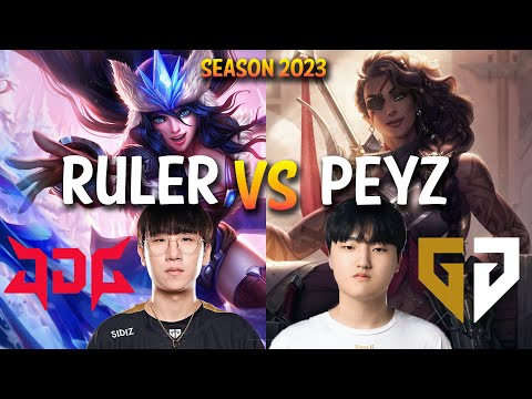 JDG Ruler vs Gen Peyz - SIVIR vs SAMIRA ADC - KR Ranked