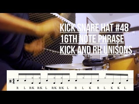 Kick Snare Hat #48  - kick and right hand unisons + quasilinear