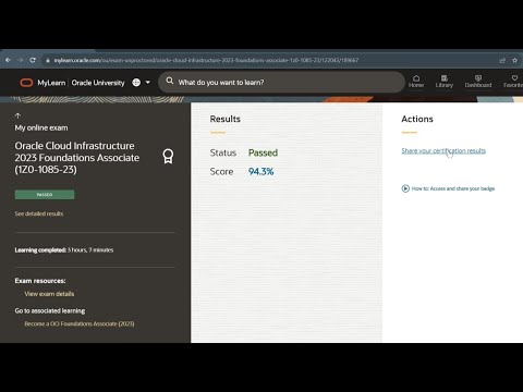 Oracle Cloud Infrastructure 2023 Foundations Associate Certification || 100% passing guarantee