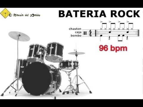 Bateria rock 96 bpm
