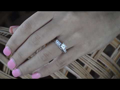 Six Stone Princess Cut Ring Wrap - TwoBirch - RW635TT/H