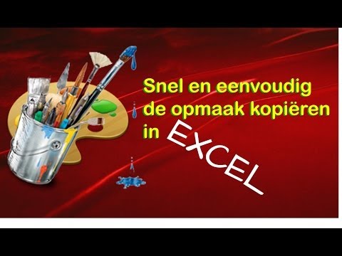 Excel – Opmaak kopiëren en plakken in Excel - ExcelXL.nl trainingen en workshops