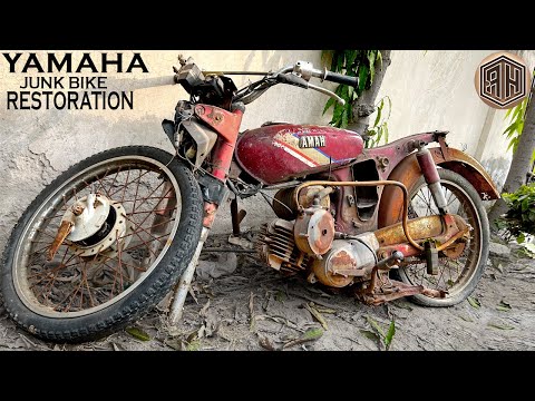 Thumbnail for Vintage Rusted Motorcycle Full RESTORATION by SEAT