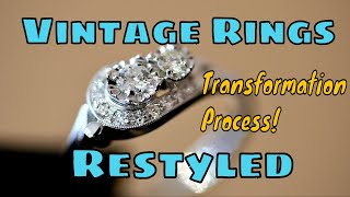 Old Rings Get A New Life As A Two Stone Diamond Ring!