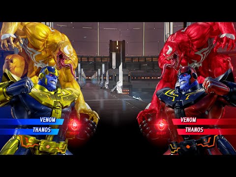 Thanos & Venom VS Thanos & Venom (Very Hard) - Marvel vs Capcom | 4K UHD Gameplay