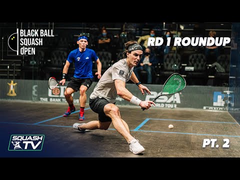 Squash:  CIB Black Ball Open 2020 - Men's Rd 1 Roundup [Pt.2]