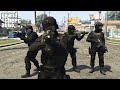 SWAT TEAM Cleans Up Grove Street Gangs in GTA 5!